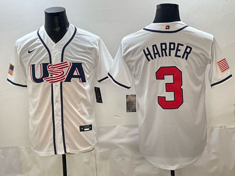 Men 2026 World cup white MLB Nike jersey 0063